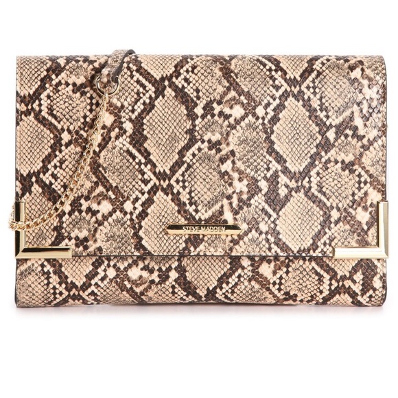 NWT Steve Madden Snakeprint Clutch (BShannon) - Picture 1 of 7